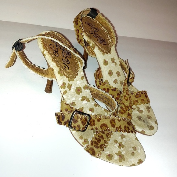 Leopard Print strappy Sandals by Naughty monkey - Picture 3 of 7